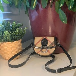 Burberry Supernova Check Canvas Crossbody Bag
